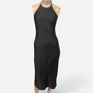 Satin effect black party dress Size S Silence + noise